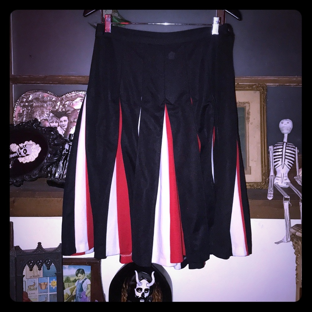 🥀🙊Vintage Color Block Pimp Cheerleader Skirt🥀🙊